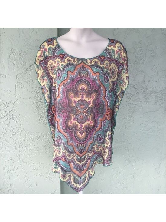 BECCA Other - Becca by Rebecca Virtue Woman’s swimsuit coverup M/L Indian paisley print